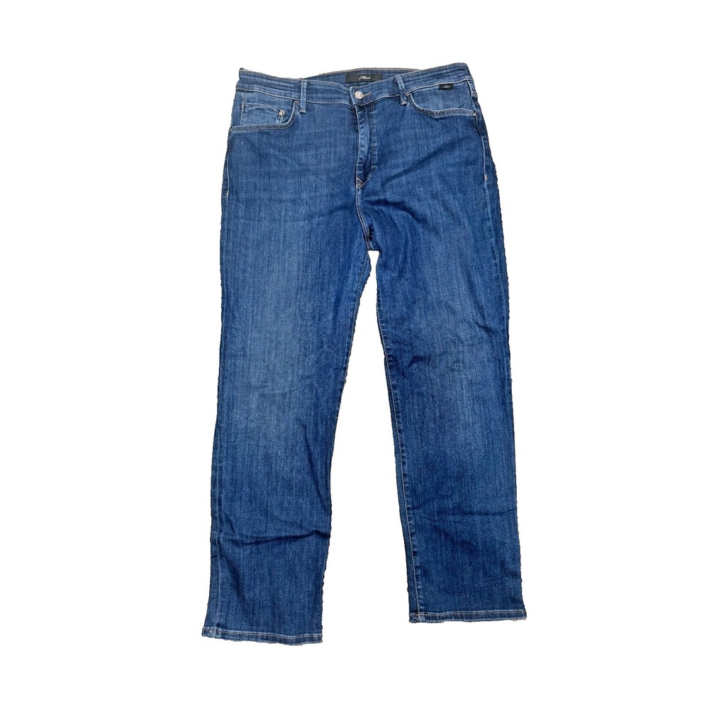 Mavi Women's Straight‑Leg Jeans 34x28 Dark Wash Tencel‎ Stretch Denim Turkey